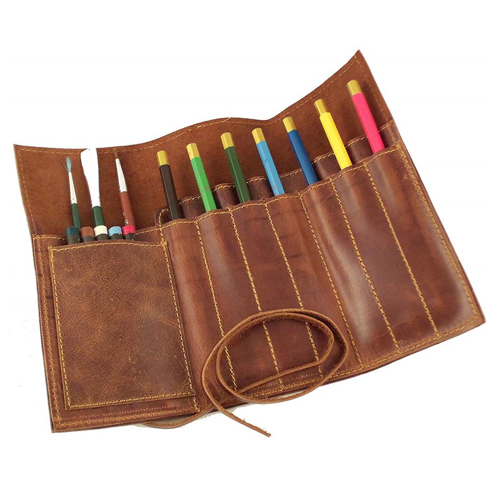 Genuine Leather Pencil Roll-6
