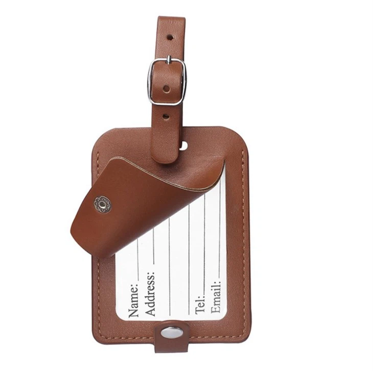leather suitcase tag