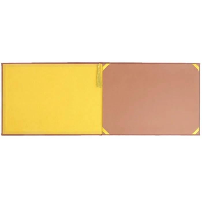Brown PU Leather Certificate Holder