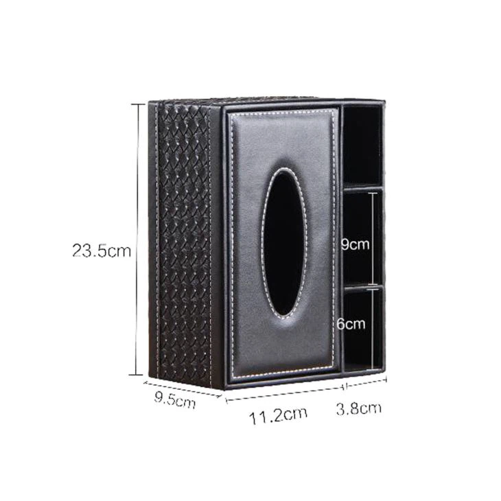  Leather Tissue Holder Table Organizer