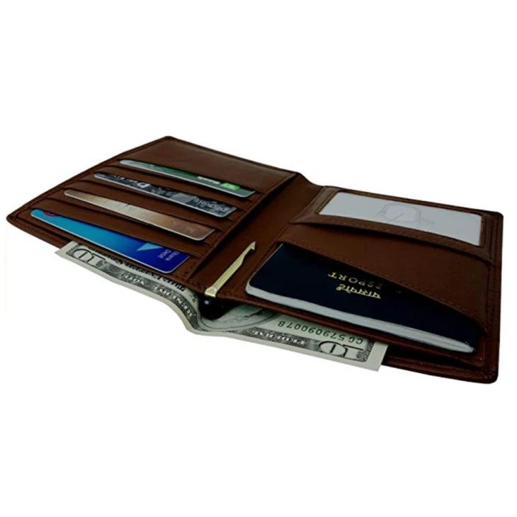 Faux Leather Passport Wallet