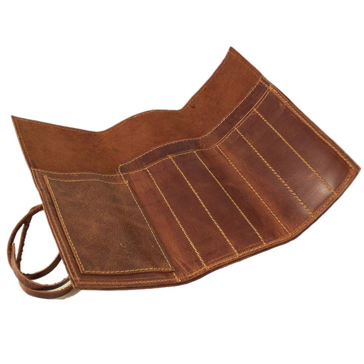 Genuine Leather Pencil Roll