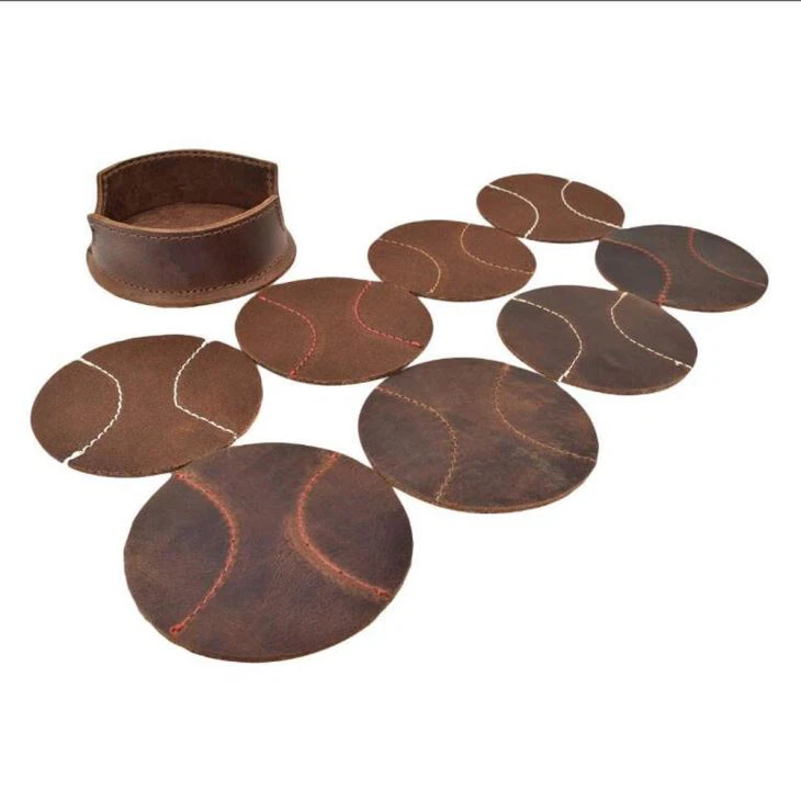 Leather cup mat Leather cup mat