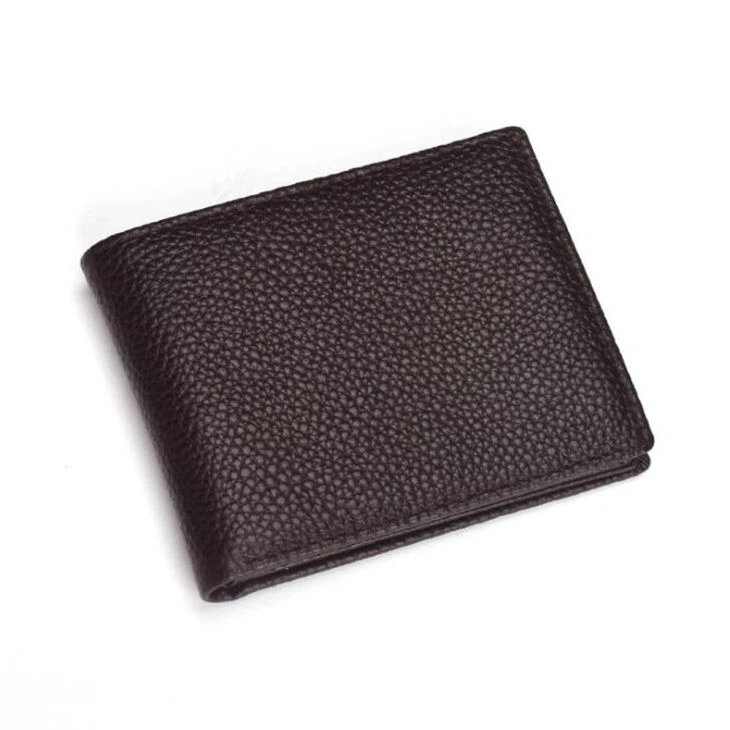 Brown  Leather ID Card Wallet Holder