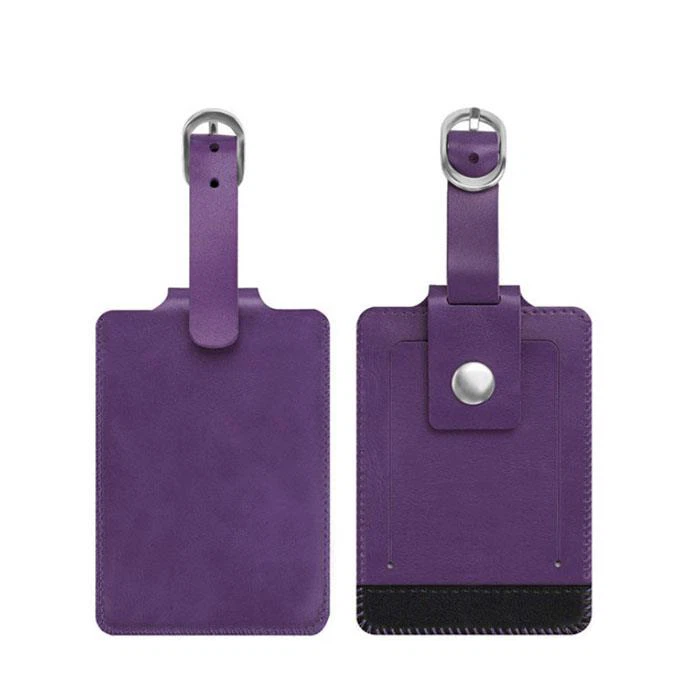 Leather Name Tag Travel