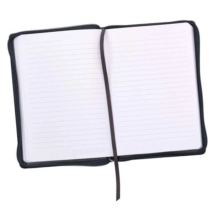 Leather Notebook With Zipper