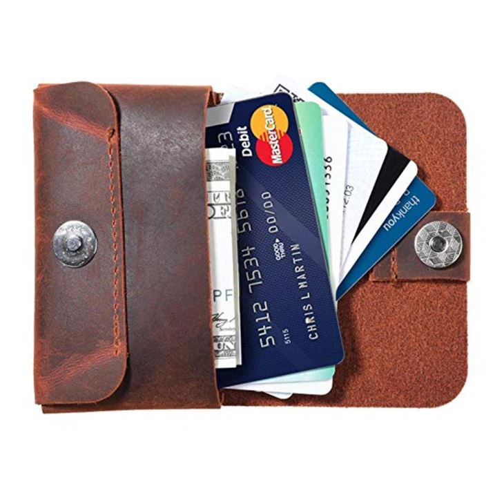 Real Leather Card Case Wallet