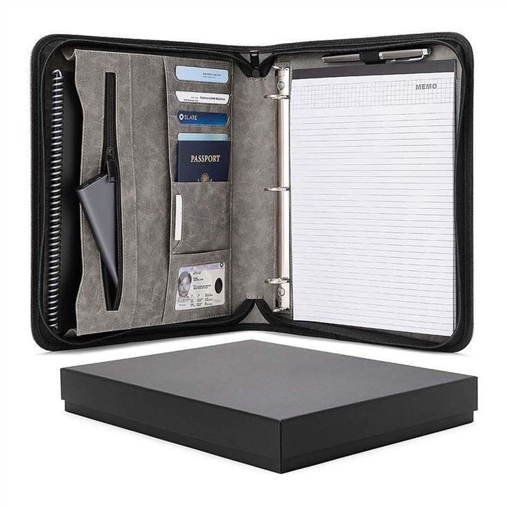 Leather Office Document File Folder