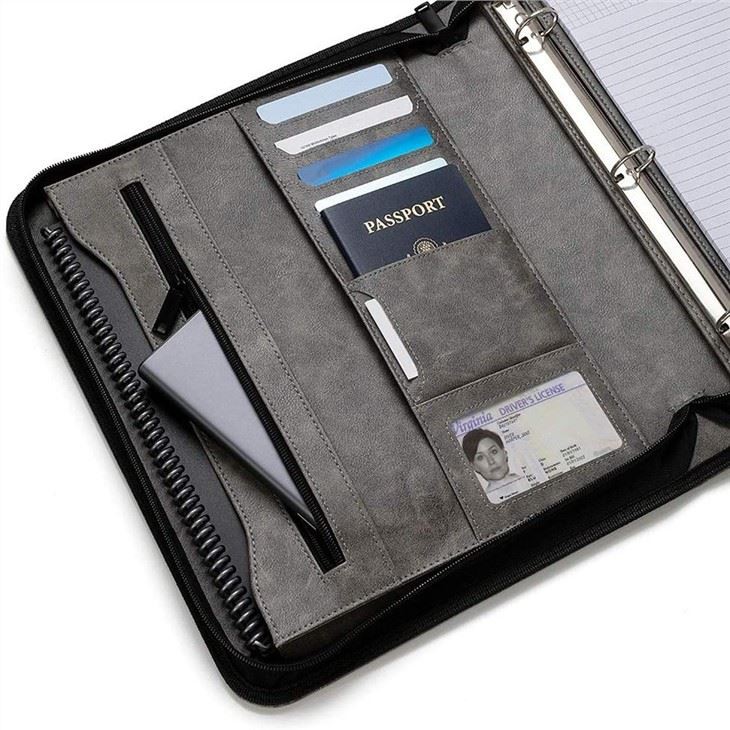 Leather Office Document File Folder