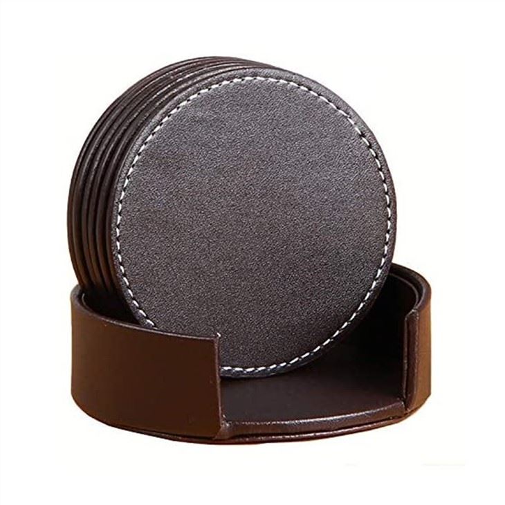 PU Leather Drink Coasters