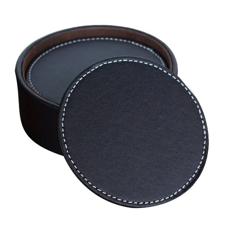 PU Leather Drink Coasters