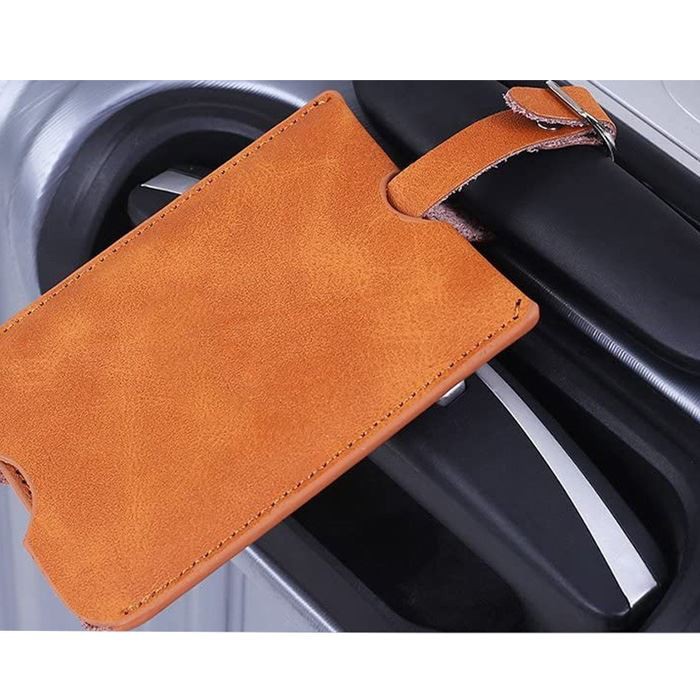 Real Leather Luggage Tags