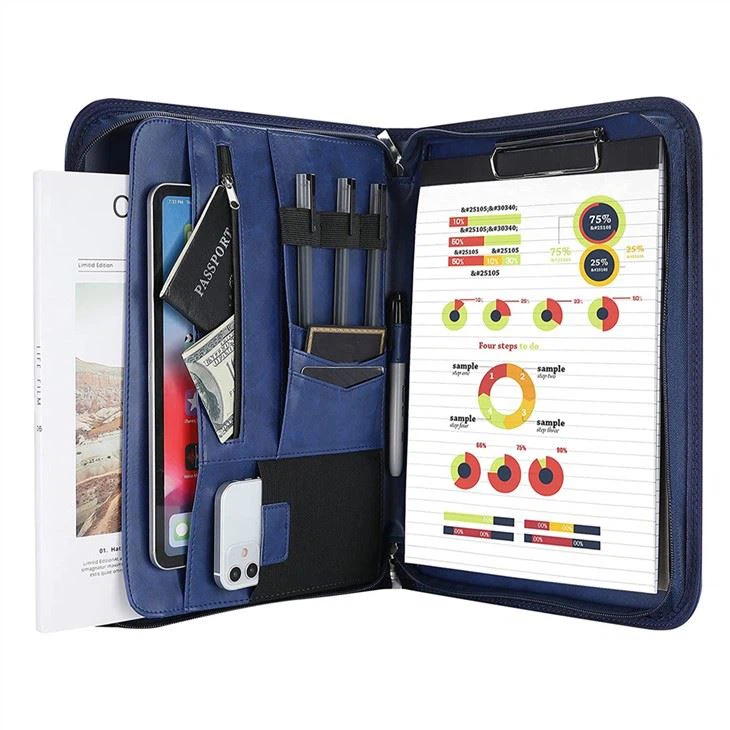 Business Padfolio Folder With Zipper Business Padfolio Folder With Zipper